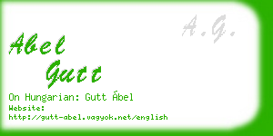abel gutt business card